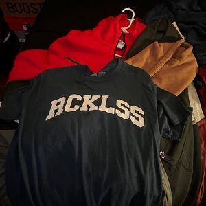 Rckless navy blue tee